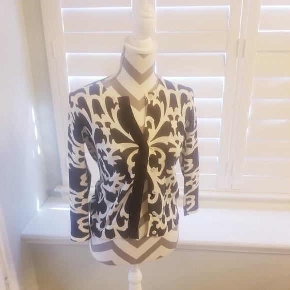 J. Crew Sweaters - J. Crew Black & White Cardigan